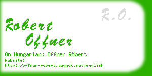 robert offner business card