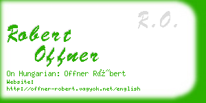 robert offner business card